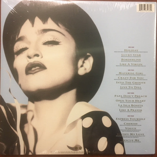 MADONNA - THE IMMACULATE COLLECTION (2LP) VINYL