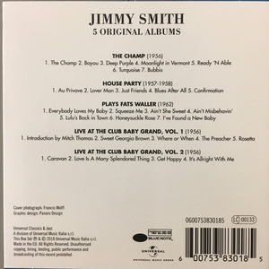 JIMMY SMITH - 5 ORIGINAL ALBUMS (5CD) CD SET