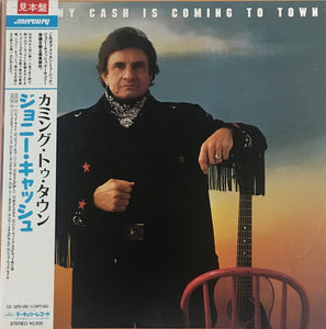 JOHNNY CASH - JOHNNY CASH IS COMING TO TOWN (USED VINYL 1987 JAPAN M-/M-)