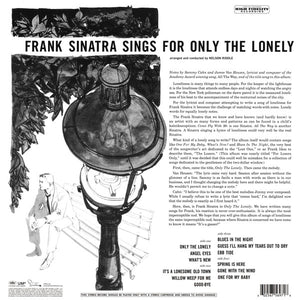 FRANK SINATRA - ONLY THE LONELY (2LP) VINYL