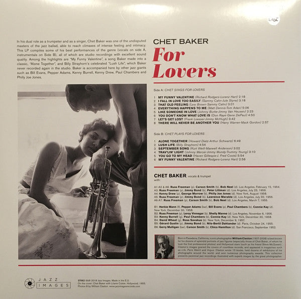 CHET BAKER - FOR LOVERS VINYL