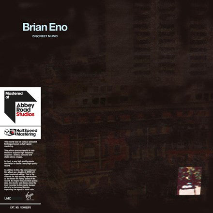 BRIAN ENO - DISCREET MUSIC (2LP HALF SPEED) VINYL