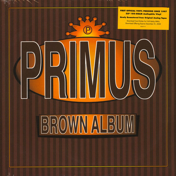 PRIMUS - BROWN ALBUM (2LP) VINYL