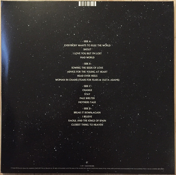 TEARS FOR FEARS - RULE THE WORLD: BEST OF (2LP) VINYL
