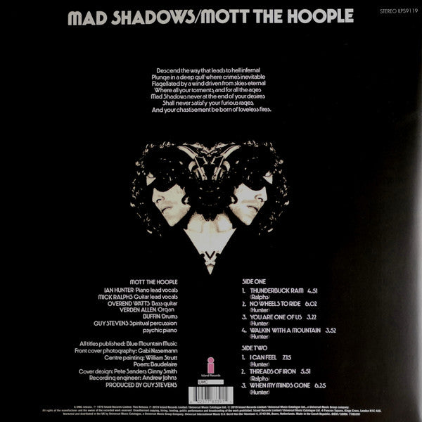 MOTT THE HOOPLE - MAD SHADOWS VINYL