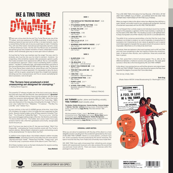 IKE & TINA TURNER - DYNAMITE! VINYL