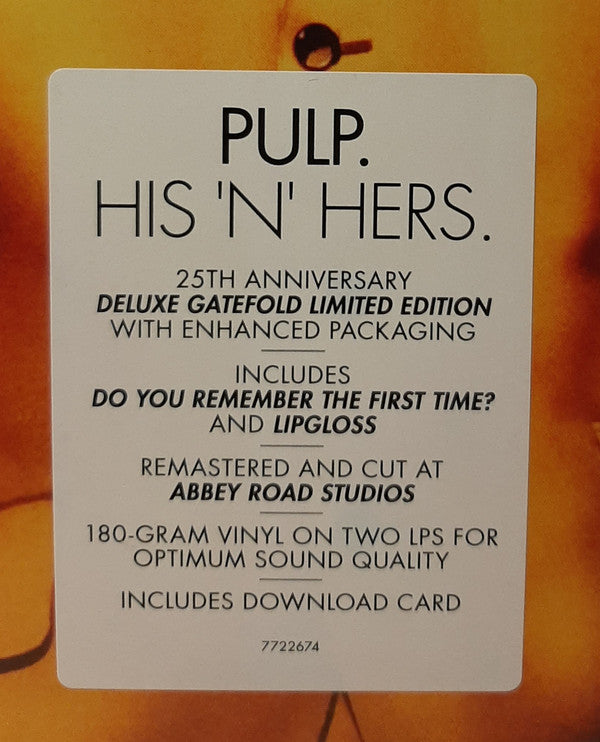 PULP - HIS 'N' HERS (2LP) VINYL