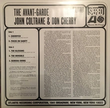 Load image into Gallery viewer, JOHN COLTRANE &amp; DON CHERRY - THE AVANT-GARDE VINYL
