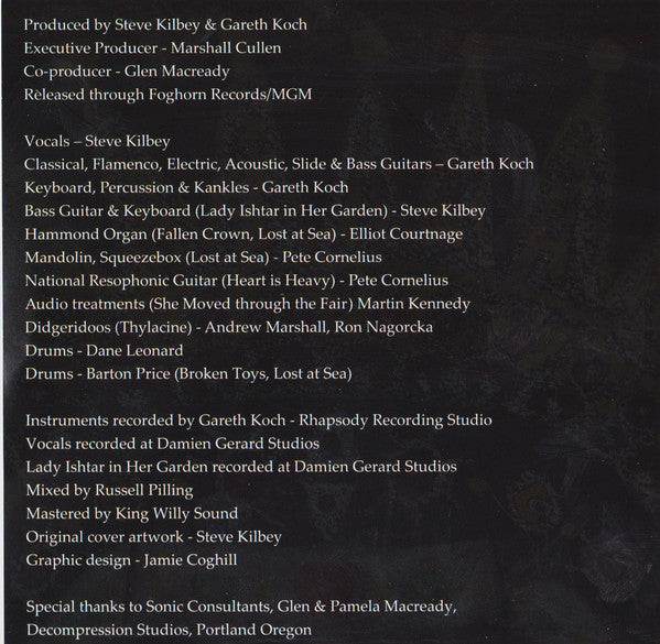 STEVE KILBEY & GARETH KOCH - CHRYSE PLANITIA CD