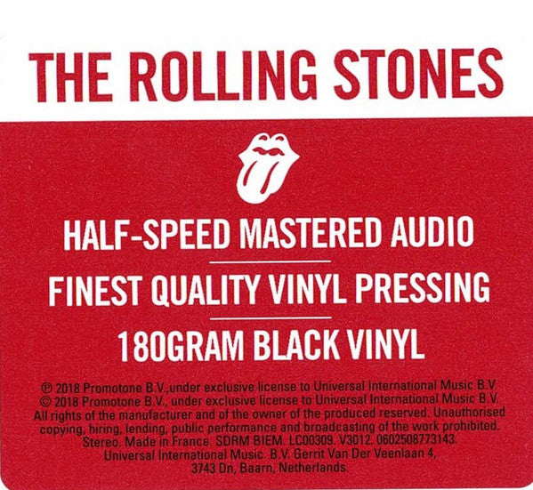 ROLLING STONES - STICKY FINGERS (HALF-SPEED MASTERED) VINYL