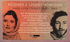 RICHARD & LINDA THOMPSON - HARD LUCK STORIES (8CD) CD BOX SET
