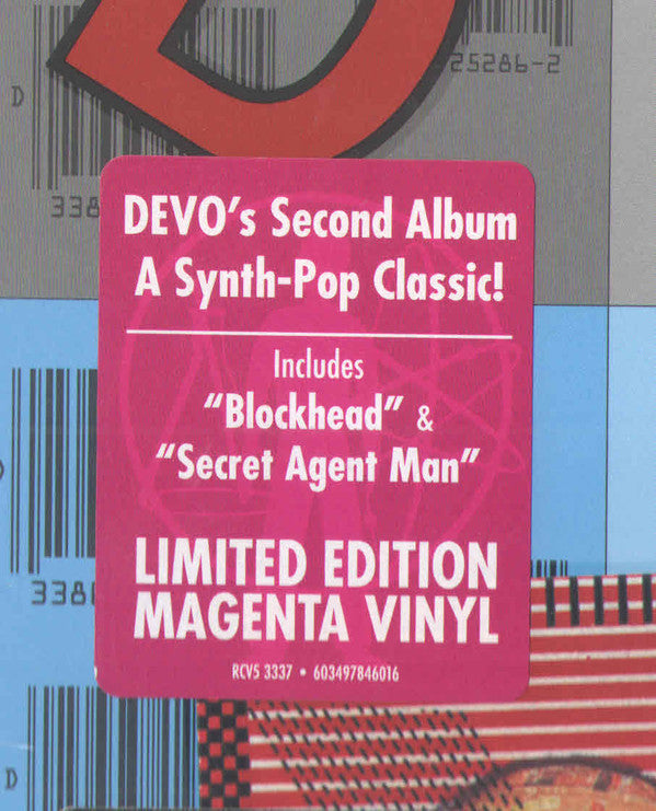 DEVO - DUTY NOW FOR THE FUTURE (MAGENTA COLOURED) VINYL
