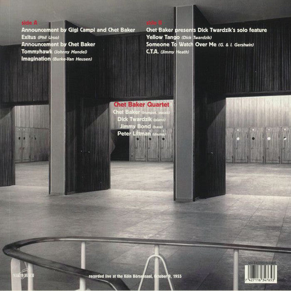 CHET BAKER - THE KOLN CONCERT 1955 VOL. 1 VINYL