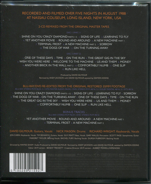 PINK FLOYD - DELICATE SOUND OF THUNDER (CD/DVD/BLU-RAY) BOX SET