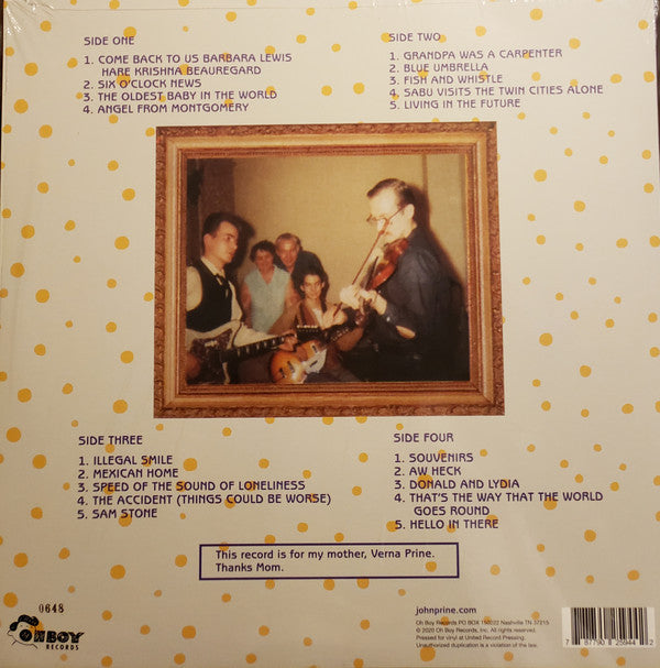 JOHN PRINE - LIVE (2LP) VINYL