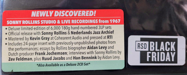 SONNY ROLLINS - ROLLINS IN HOLLAND (4LP) VINYL RSD 2020