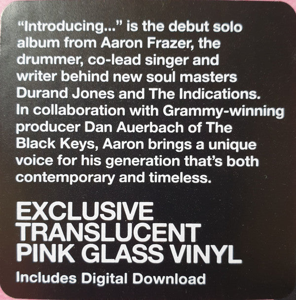 AARON FRAZER - INTRODUCING... (PINK COLOURED) VINYL