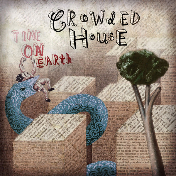 CROWDED HOUSE - TIME ON EARTH (2LP+CD) (USED VINYL 2007 US M-/EX+)