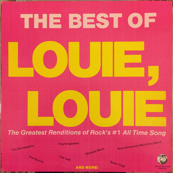 VARIOUS - THE BEST OF LOUIE, LOUIE (USED VINYL 1983 US M-/M-)