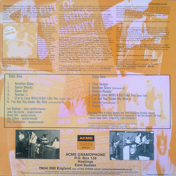 INFINITY - COLLECTED WORKS 1969-70 (UNPLAYED) VINYL