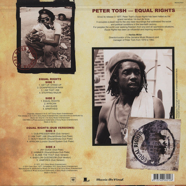 PETER TOSH - EQUAL RIGHTS (2LP) VINYL