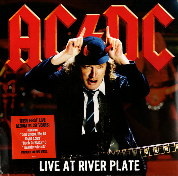 AC/DC - LIVE AT RIVER PLATE (RED COLOURED 3LP) VINYL