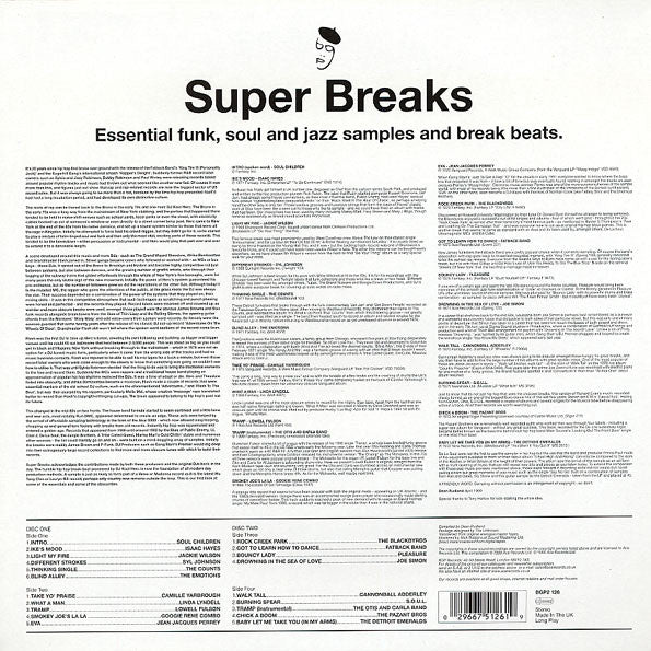 VARIOUS ARTISTS - SUPER BREAKS: ESSENTIAL FUNK, SOUL AND JAZZ SAMPLES AND BREAK BEATS VOL. 1 (2LP) VINYL