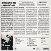 Load image into Gallery viewer, BILL EVANS TRIO - EXPLORATIONS VINYL
