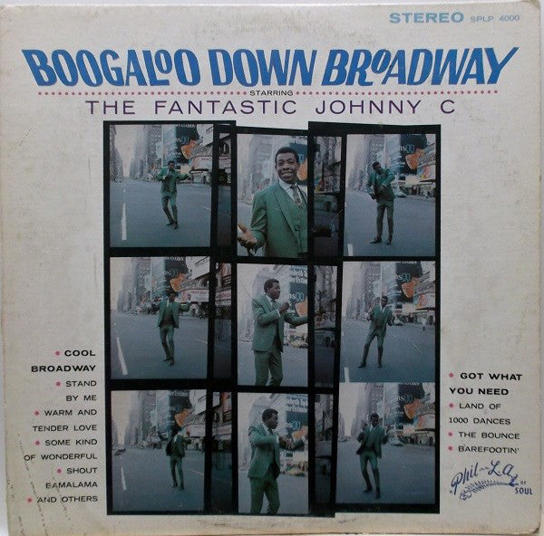 FANTASTIC JOHNNY C - BOOGALOO DOWN BROADWAY (USED VINYL 1968 US EX+/EX+)