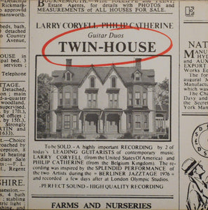 LARRY CORYELL & PHILIP CATHERINE - TWIN-HOUSE (USED VINYL 1979 US M-/EX+)