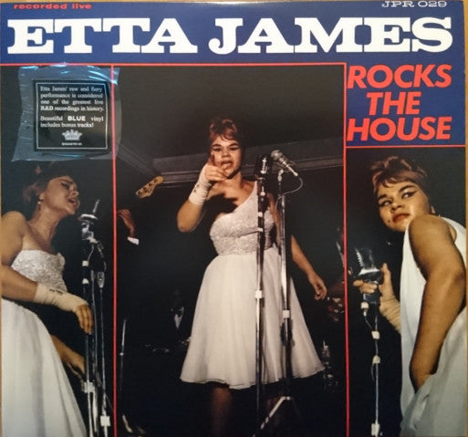 ETTA JAMES - ROCKS THE HOUSE (BLUE COLOURED) VINYL