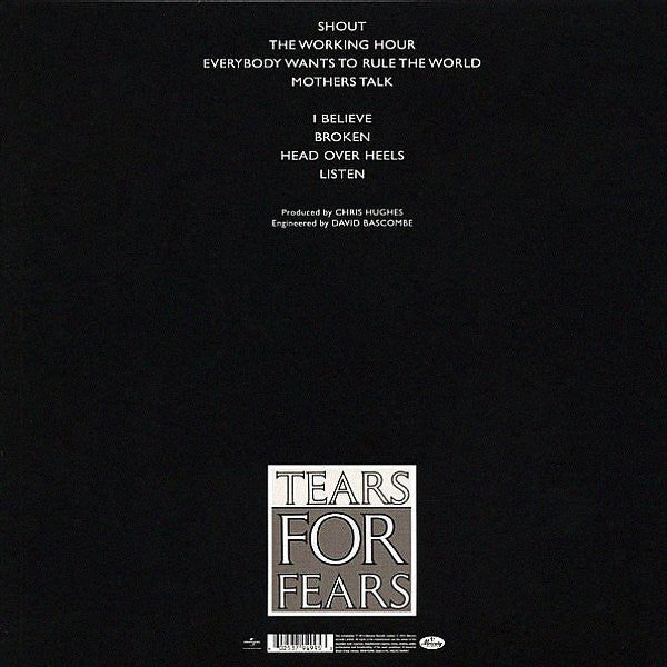TEARS FOR FEARS - SONGS FROM THE BIG CHAIR CD