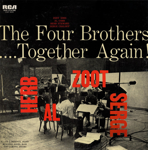 ZOOT SIMS & AL COHN & HERB STEWARD & SERGE CHALOFF - THE FOUR BROTHERS... TOGETHER AGAIN! (USED VINYL 1976 JAPAN M-/EX-)