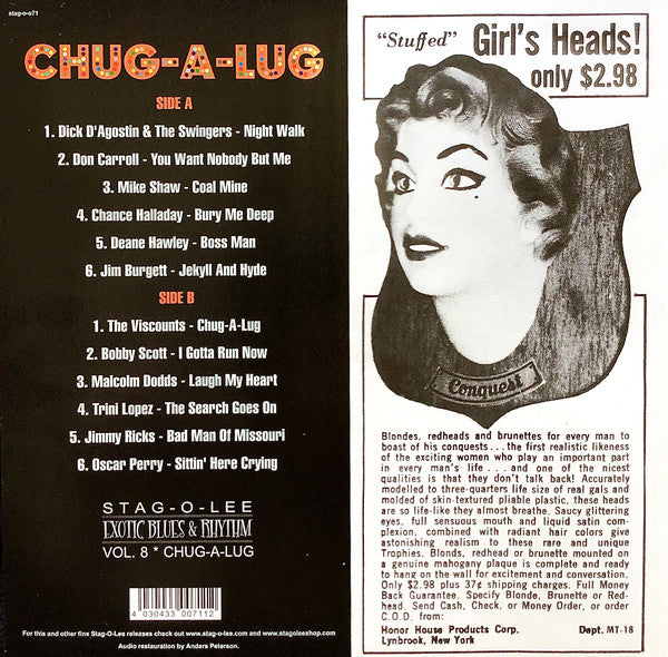 VARIOUS - CHUG-A-LUG (10") VINYL