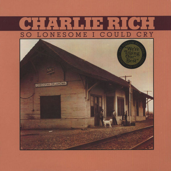 CHARLIE RICH - SO LONESOME I COULD CRY VINYL