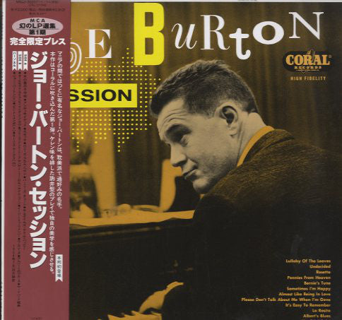 JOE BURTON - SESSION, PIANO SOLOS WITH ACCOMPANIMENT (USED VINYL 1993 JAPAN M-/M-)