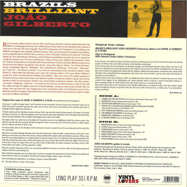 JOAO GILBERTO - BRAZIL'S BILLIANT VINYL