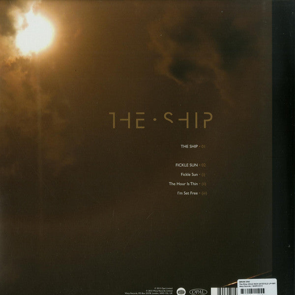 BRIAN ENO - THE SHIP (CLEAR) VINYL + ART PRINTS