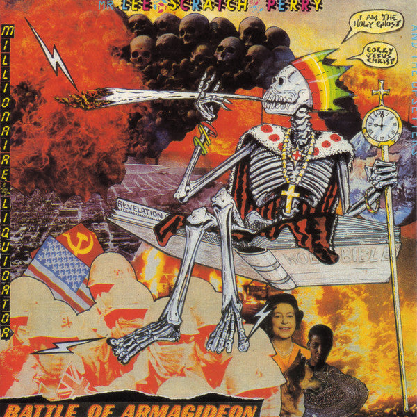 LEE SCRATCH PERRY - BATTLE OF ARMAGIDEON MILLIONAIRE LIQUIDATOR (USED VINYL 1986 UK M-/M-)