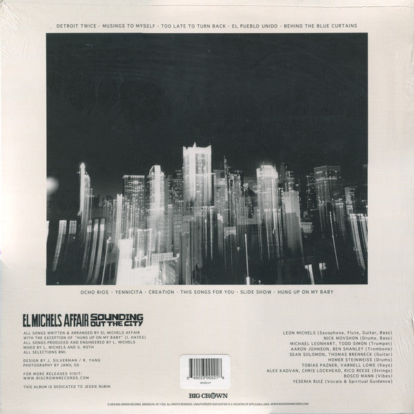 EL MICHELS AFFAIR - SOUNDING OF THE CITY VINYL