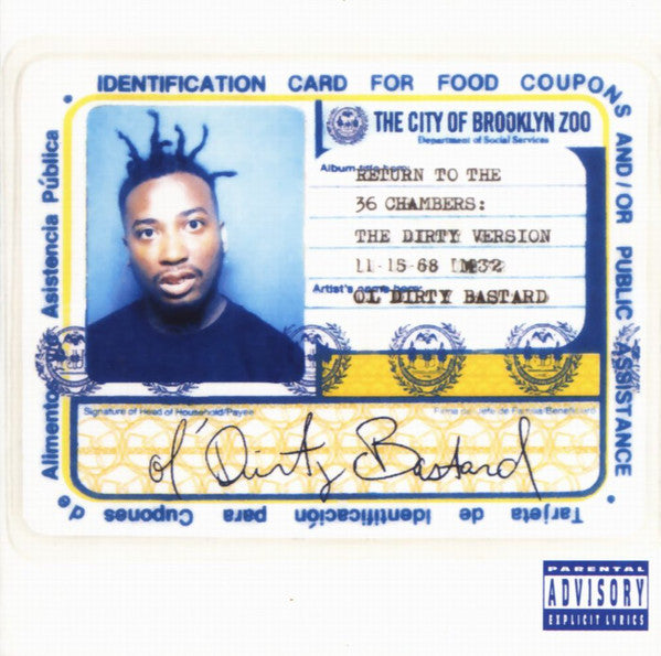OL' DIRTY BASTARD - RETURN TO THE 36 CHAMBERS: THE DIRTY VERSION (2LP) VINYL