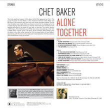 Load image into Gallery viewer, CHET BAKER - ALONE TOGETHER VINYL
