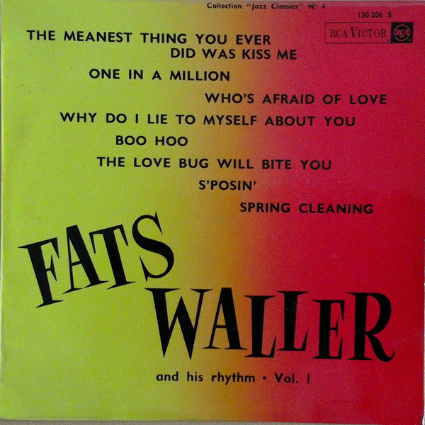 FATS WALLER & HIS RHYTHM - FATS WALLER & HIS RHYTHM VOL. 1 (10