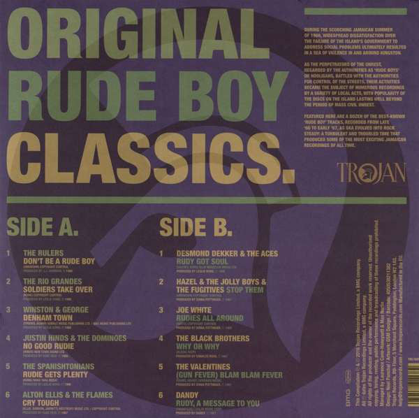 VARIOUS - ORIGINAL RUDE BOY CLASSICS VINYL