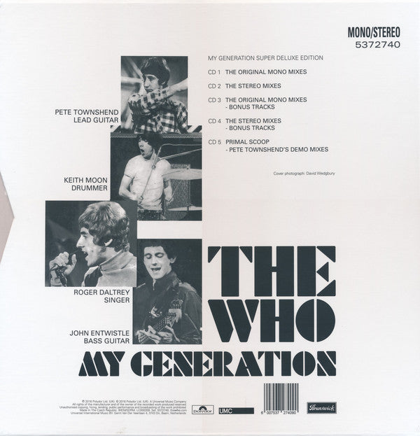 THE WHO - MY GENERATION (5CD BOX SET) SUPER DELUXE EDITION