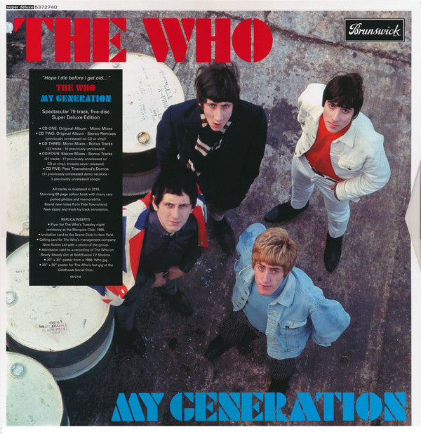 THE WHO - MY GENERATION (5CD BOX SET) SUPER DELUXE EDITION