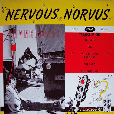 NERVOUS NORVUS - TRANSFUSION (12" EP) (USED VINYL 1985 UK M-/M-)