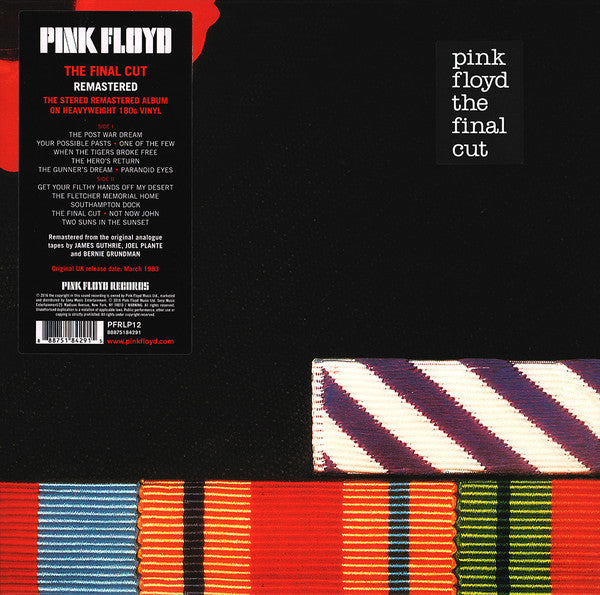 PINK FLOYD - THE FINAL CUT VINYL