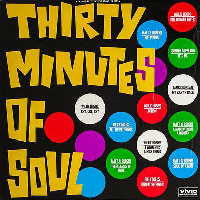 VARIOUS - THIRTY MINUTES OF SOUL (USED VINYL JAPAN M-/M-)