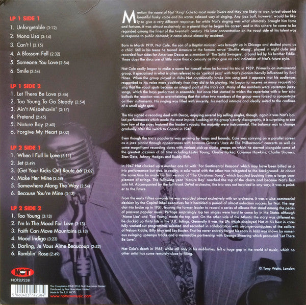 NAT KING COLE - THE VERY BEST OF (2LP) VINYL